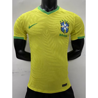 เสื้อกีฬาแขนสั้น ลายทีมชาติฟุตบอล Brazil Home Player Edition 23-24 ชุดเหย้า สําหรับผู้ใหญ่