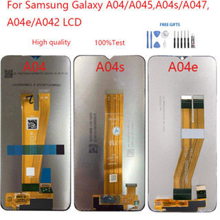 อะไหล่หน้าจอสัมผัสดิจิทัล LCD แบบเปลี่ยน สําหรับ Samsung Galaxy A04 A045 A04s A047 A04e A042