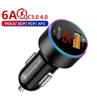 ใหม่ อะแดปเตอร์ชาร์จ USB C 36W Type-C PD&amp;QC 3.0 พอร์ตคู่ ขนาดเล็ก สําหรับโทรศัพท์มือถือ ในรถยนต์