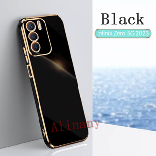 กรณี Infinix Zero 5G 2023 ฝาครอบเคส Soft TPU Electroplating Back Cover Shockproof Infinix Zero5G 2023 Phone Casing