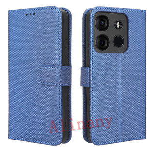 Infinix Smart 7 เคส PU Leather Case เคสโทรศัพท์ Stand Wallet Infinix Smart7 เคสมือถือ Cover