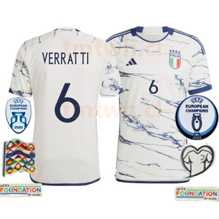 เสื้อเชิ้ต ลายทีมชาติฟุตบอล Italy Euro Cup คุณภาพสูง สําหรับผู้ชาย 2023-24