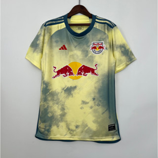 เสื้อกีฬาแขนสั้น ลายทีมชาติฟุตบอล New York Red Bull 2023-24 ชุดเยือน ไซซ์ S-2XL