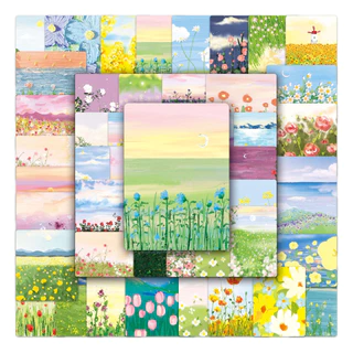 50 ชิ้นตลกฤดูใบไม้ผลิดอกไม้สติกเกอร์กันน้ํา DIY สําหรับโทรศัพท์แล็ปท็อปรถ Creative Home Decal