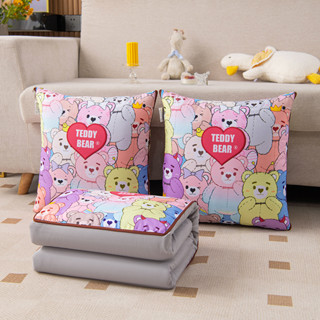 【พร้อมส่ง】หมอนผ้าห่ม ลาย Selimut tebal &amp; Bantal TOTO ขนาด 50x50 ซม. 2 in 1