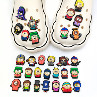 จี้รองเท้า PVC น่ารัก อุปกรณ์เสริม สําหรับ Crocs South Park Series Jibbitz 1 ชิ้น