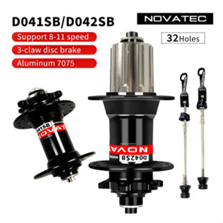 Novatec ฮับดิสก์เบรกจักรยานเสือภูเขา D041SB D042SB 32 36 หลุม สําหรับฮับดิสก์เบรกจักรยานเสือภูเขา 8 9 10 11 ความเร็ว 32H