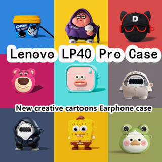 【Case Home】เคสหูฟัง แบบนิ่ม ลายการ์ตูนหมีคุกกี้ และเกมคอนโซล สําหรับ Lenovo LP40 Pro