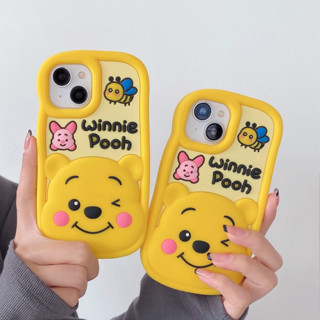 เคสโทรศัพท์มือถือ ซิลิโคนนิ่ม ลายการ์ตูนหมีพูห์น่ารัก สําหรับ Iphone 14promax 13 promax 12promax 11 11pro Max