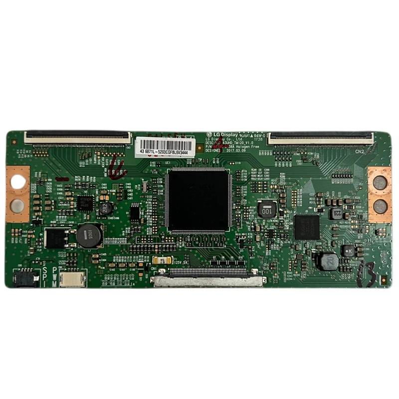 การทดสอบที่ดี T-CON สําหรับ LG Logic Board V17_43UHD_TM120_V1.0 6870C-0738A 6871l-5433a 55rh1 55M9