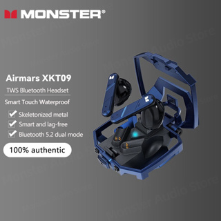 Monster XKT09 หูฟังบลูทูธไร้สาย โหมดคู่ ความล่าช้าต่ํา สําหรับเล่นเกม บลูทูธ 5.2