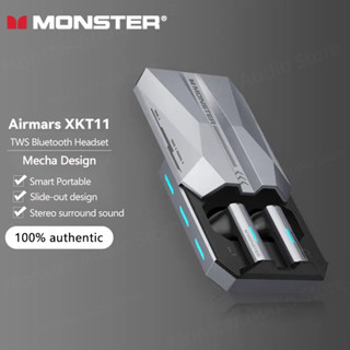 Monster XKT11 หูฟังบลูทูธไร้สาย คุณภาพเสียง HIFI กันน้ํา สําหรับเล่นกีฬา บลูทูธ 5.2