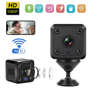 กล้องวงจรปิดไร้สาย X6 Mini WiFi 1080P Micro Cam Night Vision Smart Home Sports Monitor มีแบตเตอรี่ในตัว