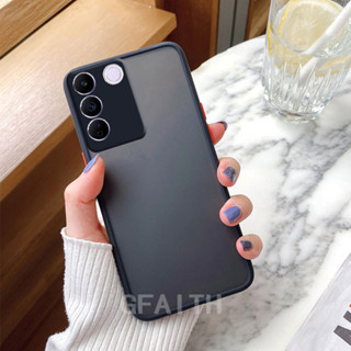 เคสโทรศัพท์ VIVO V29 5G V27 5G Y27 4G Y36 Y02A Y02 Y22s Y22 Y35 2022 V25 Pro Case Shockproof Camera Lens Protection Matte Back Bumper Cover เคส วีโว่วี29 VivoV29 VivoV27 VivoY27 VivoY36 VivoY02A VivoV25Pro