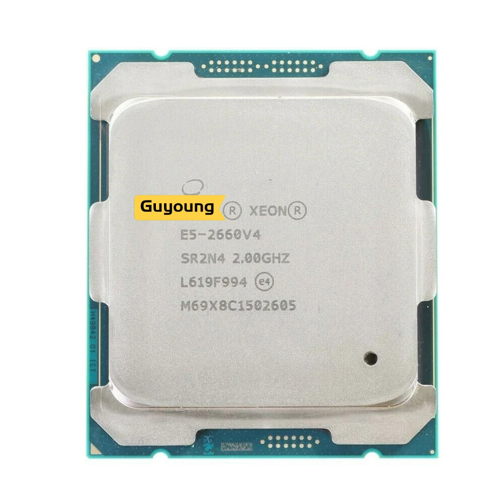 โปรเซสเซอร์ CPU YZX Xeon E5 2660 V4 E5-2660V4 E5 2660V4 SR2N4 2.0GHz 14 คอร์ สิบสี่นิวเคลียส 35M LGA