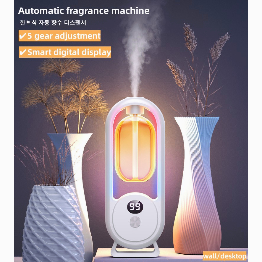 น้ํามันหอมระเหย Diffuser Aroma Diffuser Air freshener เครื่องฟอกอากาศกลิ่นหอมระงับกลิ่นกาย Home Living ห้องนอนห้องน้ํา Creative Mute 自动香机