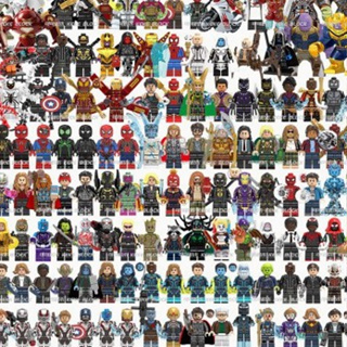 ฟิกเกอร์ตัวต่อ การ์ตูนซุปเปอร์ฮีโร่ Marvel Avengers Ninja ขนาดเล็ก 50 ชิ้น