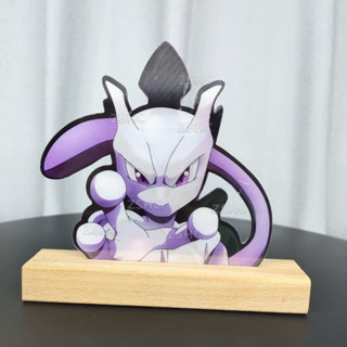 สติกเกอร์ ลายการ์ตูนโปเกม่อน Mewtwo Motion กันน้ํา สําหรับติดตกแต่งตู้เย็น แล็ปท็อป รถยนต์