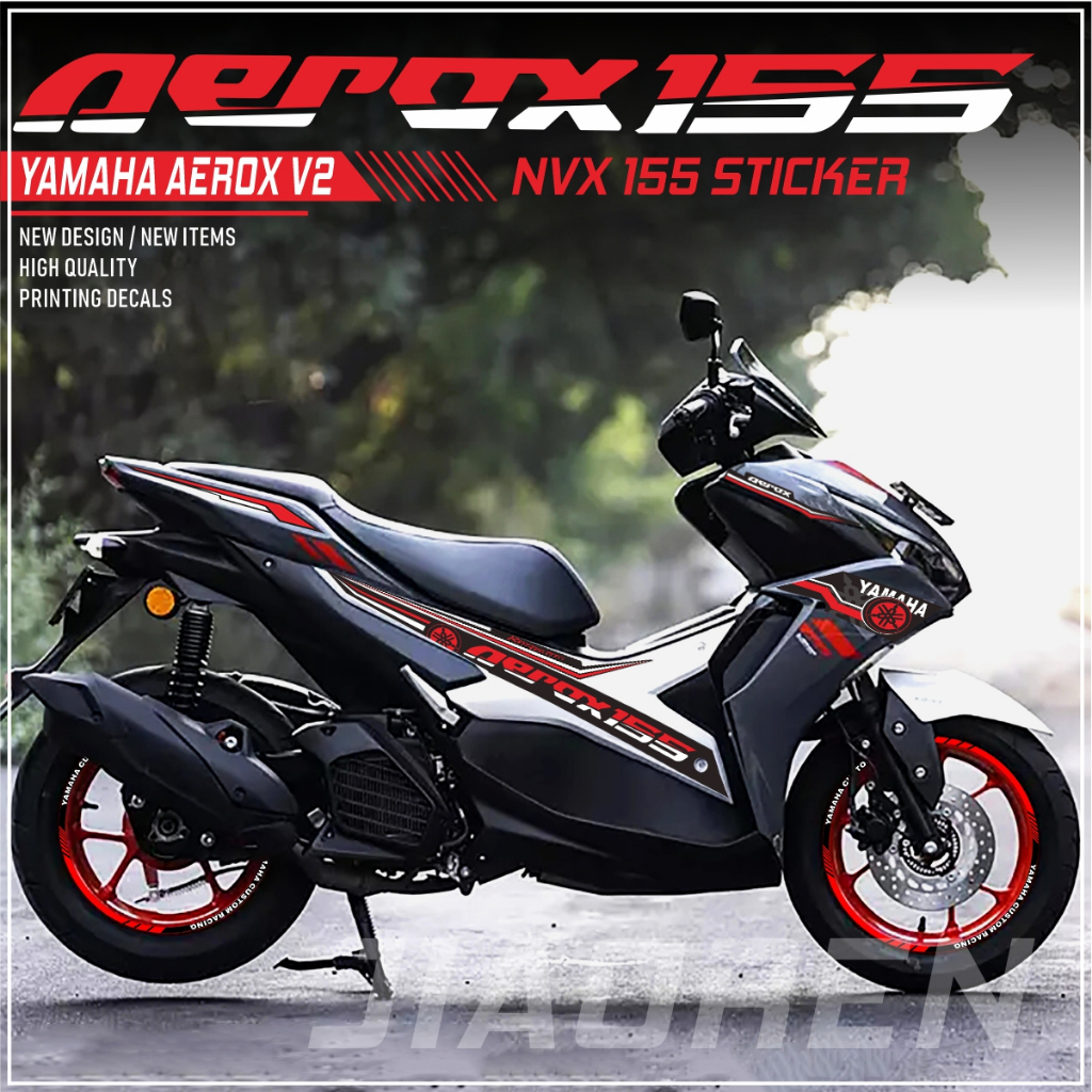 สติ๊กเกอร์ aerox 155 2021 2022 Yamaha Aerox v2 NVX 155 สติกเกอร์ตกแต่งรถจักรยานยนต์