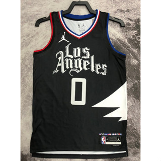 hot pressed 2023 nba Los Angeles Clippers NO. 0 Westbrook black limited basketball jersey