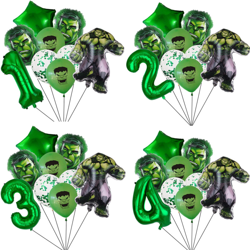 ลูกโป่งธีม Superhero Hulk ซูเปอร์ฮีโร่
