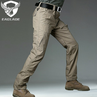 Eaglade กางเกงคาร์โก้ยุทธวิธี สําหรับผู้ชาย LF603 สีกากี