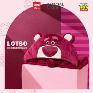 ผ้าห่ม MINISO Disney Lotso  ผ้าคลุมไหล่ ผ้าห่มคลุมตัว ผ้าคลุม ผ้าคลุมมีหมวก ผ้าคลุมกันหนาว มีฮู้ด