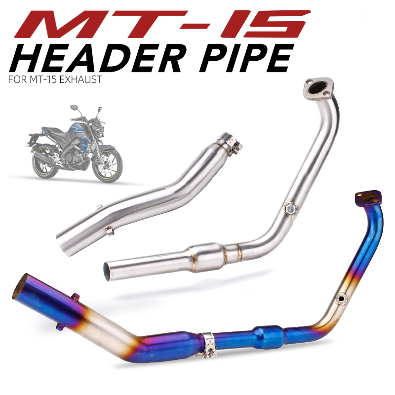 คอท่อทำสีไทเท สำหรับ รถรุ่น New R15/MT15/xsr155