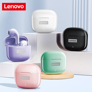 Lenovo หูฟังบลูทูธไร้สาย 5.1 LP40 Pro ลดเสียงรบกวน 250mAh HD ความล่าช้าต่ํา สําหรับเล่นเกม