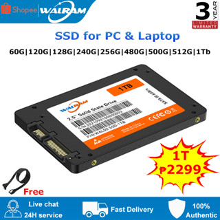 Walram SSD 2.5 SATA3 โซลิดสเตทไดรฟ์ในตัว 1TB 2TB HDD นิ้ว HDD สําหรับแล็ปท็อป คอมพิวเตอร์ตั้งโต๊ะ