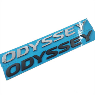 สติกเกอร์ตราสัญลักษณ์ ABS ลายโลโก้ตัวอักษร ODYSSEY สีดํา สําหรับติดตกแต่งรถยนต์ HONDA ODYSSEY 1 ชิ้น