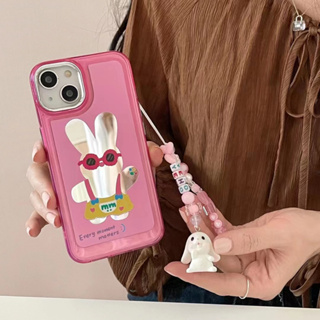 เคสโทรศัพท์มือถือ tpu แบบนิ่ม ลายกระต่าย สําหรับ iPhone 14 14promax 14pro 11 12 12PRO 12PROMAX 13 13pro 13promax