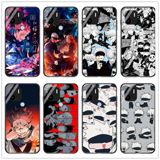 สําหรับ Redmi A1 / Redmi A1 plus อะนิเมะ Demon Slayer: Kimetsu No Yaiba กระจกนิรภัย กันกระแทก เคสโทรศัพท์แข็ง DIY