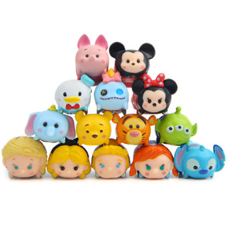 ตุ๊กตาฟิกเกอร์ Disney Princess Elsa Anna Tsum Tsum Stitch ขนาดเล็ก 14 ชิ้น ต่อชุด