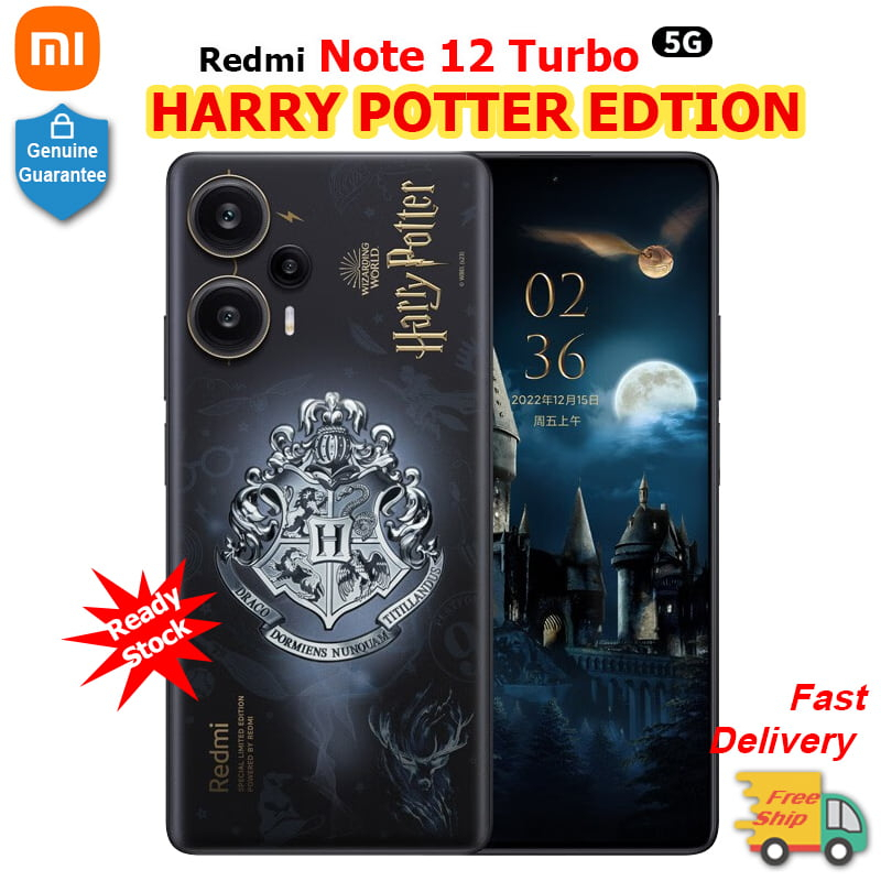 ของแท้ Redmi Note 12 Turbo Harry Potter Edition 5G สมาร์ทโฟน Snapdragon 7+ Gen 2 5000mAh 67W ชาร์จเร็ว 64MP กล้องหลัก 6.67 นิ้ว 120Hz LCD NFC