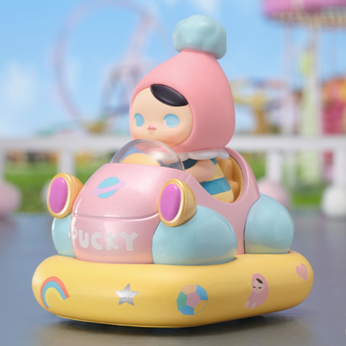 Optional Styles SKULLPANDA POPMART POPCAR Bumper Car Series Doll Garage Kit Blind box UNIO VIVICat CRYBABY SATYR RORY HACIPUPU PUCKY LABUBU SKULLPANDA DIMOO MOLLY