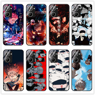 เคสโทรศัพท์มือถือกระจกนิรภัย แบบแข็ง กันกระแทก ลายการ์ตูนอนิเมะ Jujutsu Kaisen Yuji Itadori Gojo Satoru สําหรับ Oppo Realme 10 4g Realme 9 4g