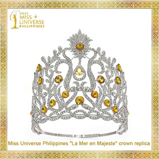 Levery Miss Universe มงกุฎฟิลิปปินส์ "La Mer en Majeste" ปรับได้ เครื่องประดับผม