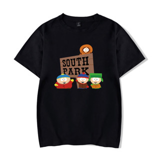 เสื้อยืดแขนสั้น ผ้าฝ้าย พิมพ์ลายการ์ตูน South Park สไตล์ฮิปฮอป ขนาดใหญ่ สําหรับผู้ชาย และผู้หญิง ไซซ์ S-6XL 1652A