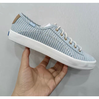 Promo original 2023 Keds (ฟรีถุงเท้าสองคู่) รองเท้าผ้าใบลําลอง สีขาว แฟชั่นสําหรับสตรี