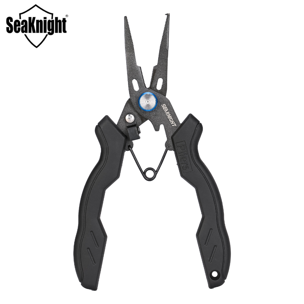 Seaknight SK001 คีมตกปลา 165 มม.80.7g เครื่องมือตกปลามัลติฟังก์ชั่นเครื่องตัดสาย Hook Remover Piler อุปกรณ์ตกปลาสแตนเลส