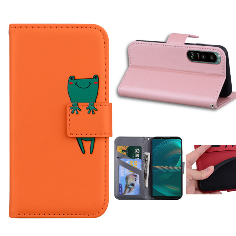 สําหรับ SONY Xperia 8 5 iii 10 iii Ace iii 10 IV (4th Gen) 1 IV (4th Gen) Ace2 L3 L4 PU หนังแม่เหล็ก