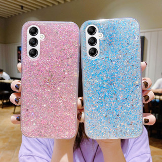 เคสโทรศัพท์มือถือนิ่ม กันกระแทก ประดับเลื่อมเพชร วิบวับ สําหรับ Samsung Galaxy A54 A34 A14 A32 A52 A72 4G 5G A34 5G