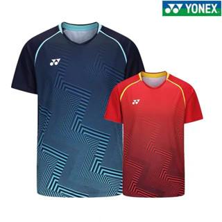 Yonex เสื้อกีฬาแบดมินตัน แขนสั้น สําหรับผู้ชาย และผู้หญิง