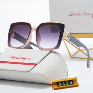 แว่นตากันแดด Salvatore Ferragamo หรูหรา สไตล์เรโทร แฟชั่นคลาสสิก สําหรับผู้ชาย และผู้หญิง 2023