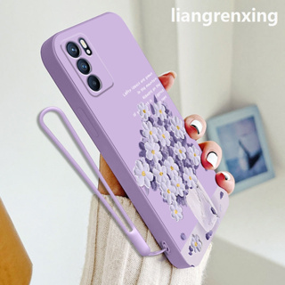 เคสโทรศัพท์มือถือ ซิลิโคนนิ่ม กันกระแทก ลายการ์ตูนดอกไม้ สําหรับ oppo reno 6 4g a16 reno 6z 5g reno6 z 5g YTYHH01