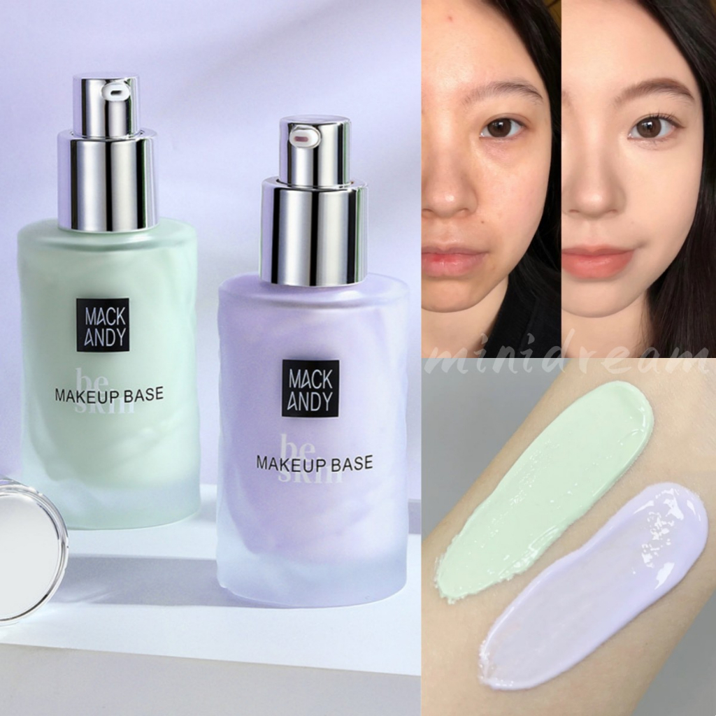 Mack ANDY ไพรเมอร์ เพิ่มความชุ่มชื้น ควบคุมความมัน สีเขียว และสีม่วง