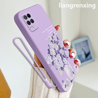 เคสโทรศัพท์มือถือ ซิลิโคนนิ่ม กันกระแทก ลายการ์ตูนดอกไม้ สําหรับ realme 8 pro realme 8 4g realme 8 5g YTYHH01