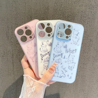 เคสโทรศัพท์มือถือแบบแก้ว ลายการ์ตูนวินนี่เมาส์ สําหรับ OPPO Reno5 Reno5pro Reno6 5g Reno6PRO Reno7PRO Reno7z 5g Reno8 5g Reno8z 5g