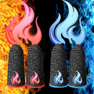 【PUBG/MLBB】BlueWow Brand New The  And Fire Gaming Finger Sleeve for PUBG Breathable Fingertips Sweatproof Anti-slip Fingertip Cover Thumb Gloves For Mobile Game